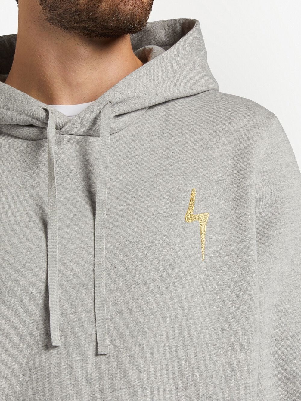 logo-embroidered hoodie - 5