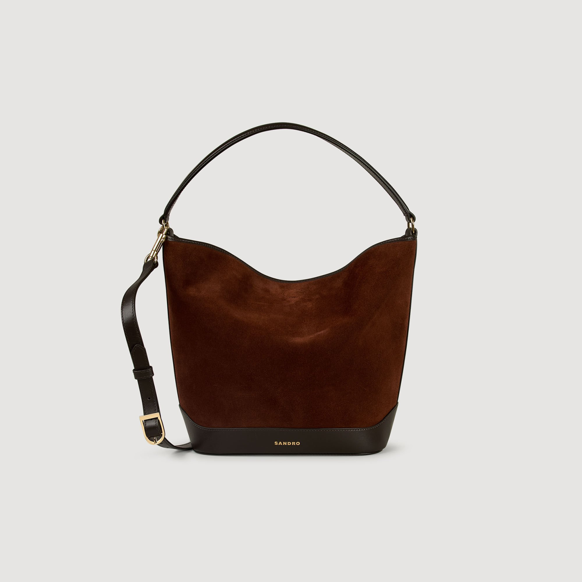 SUEDE AND LEATHER BAG TANGOSO - 6
