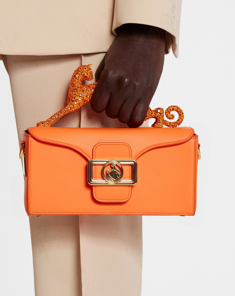 Lanvin LEATHER AND RHINESTONE NANO PENCIL CAT BAG outlook