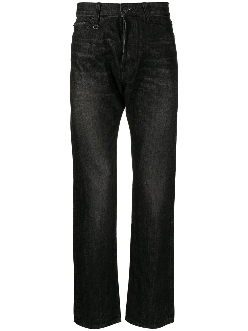 straight-leg cotton jeans - 1