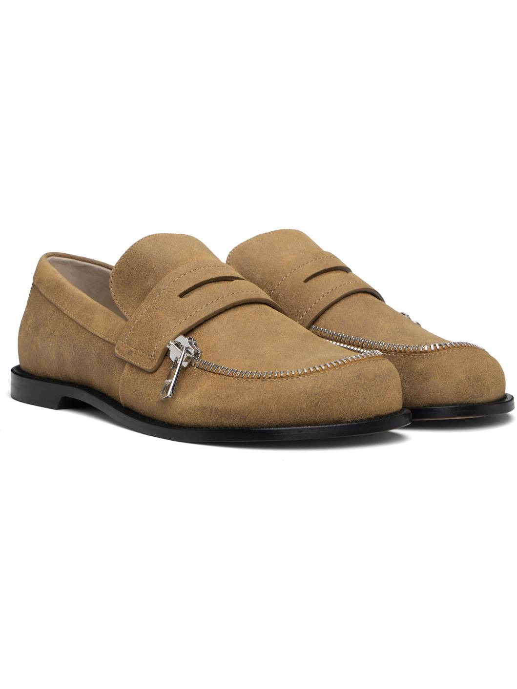 Tan Biker Loafers - 4