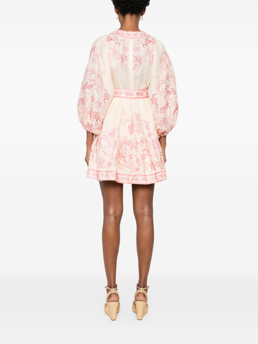 Zimmermann Women Lucky Plunge Mini Dress - 4