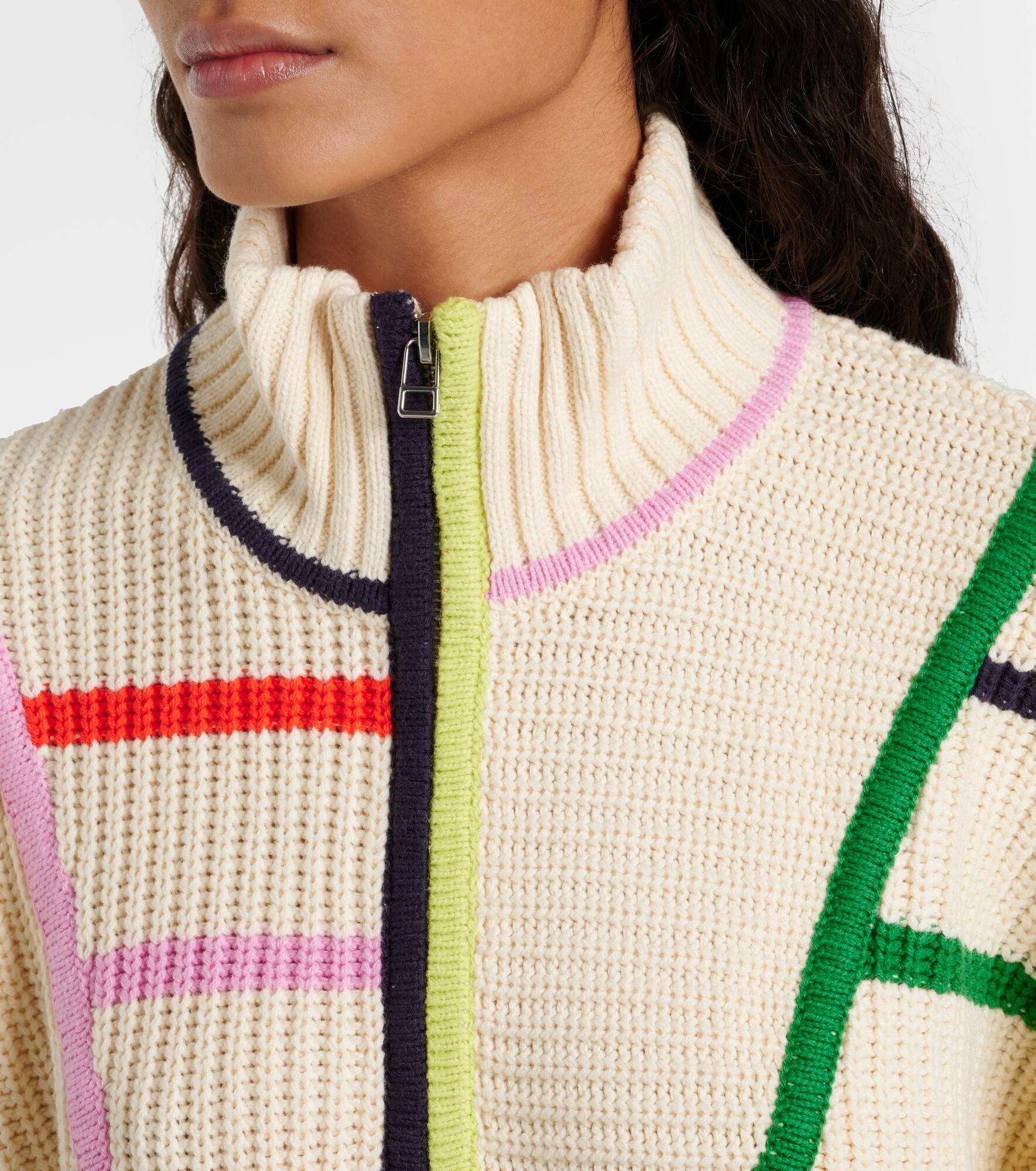 Hampton cropped cotton-blend sweater - 4