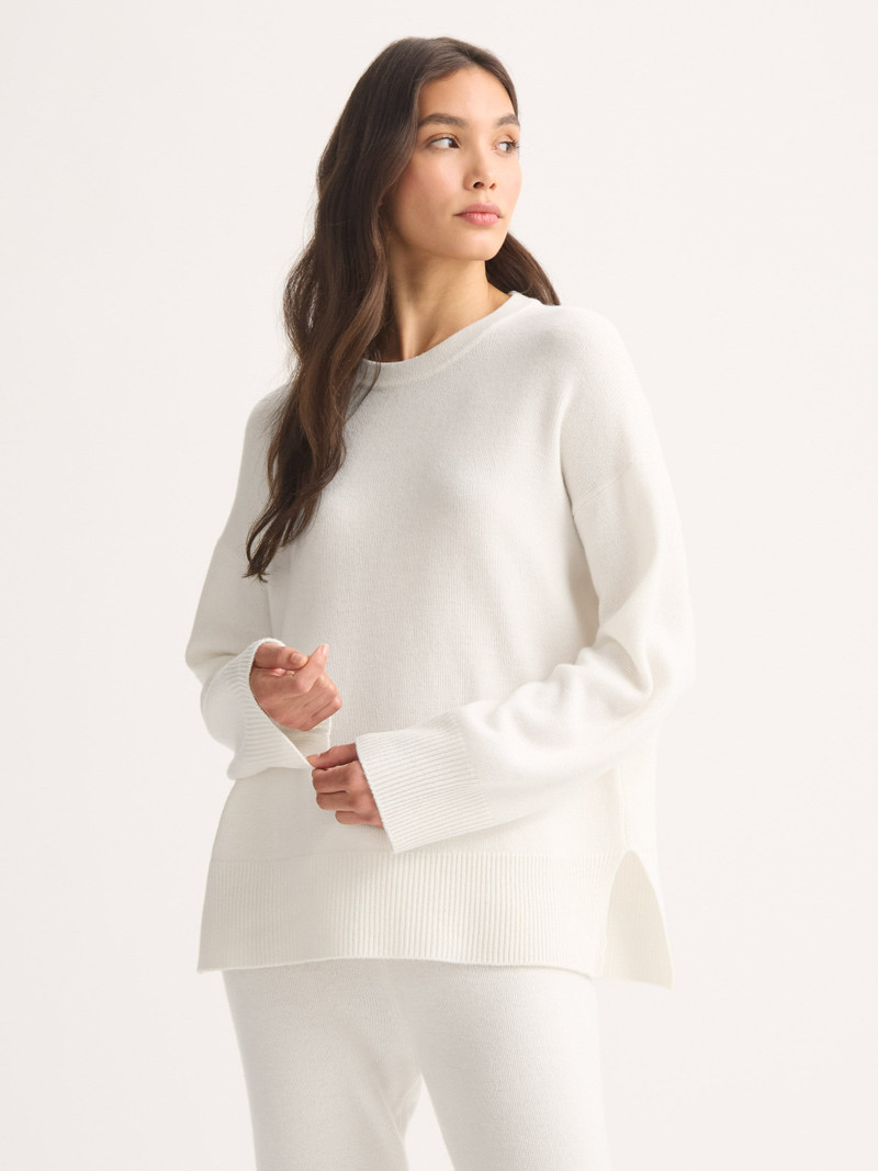 Derek Rose Women's Sweater Daphne Cashmere White outlook