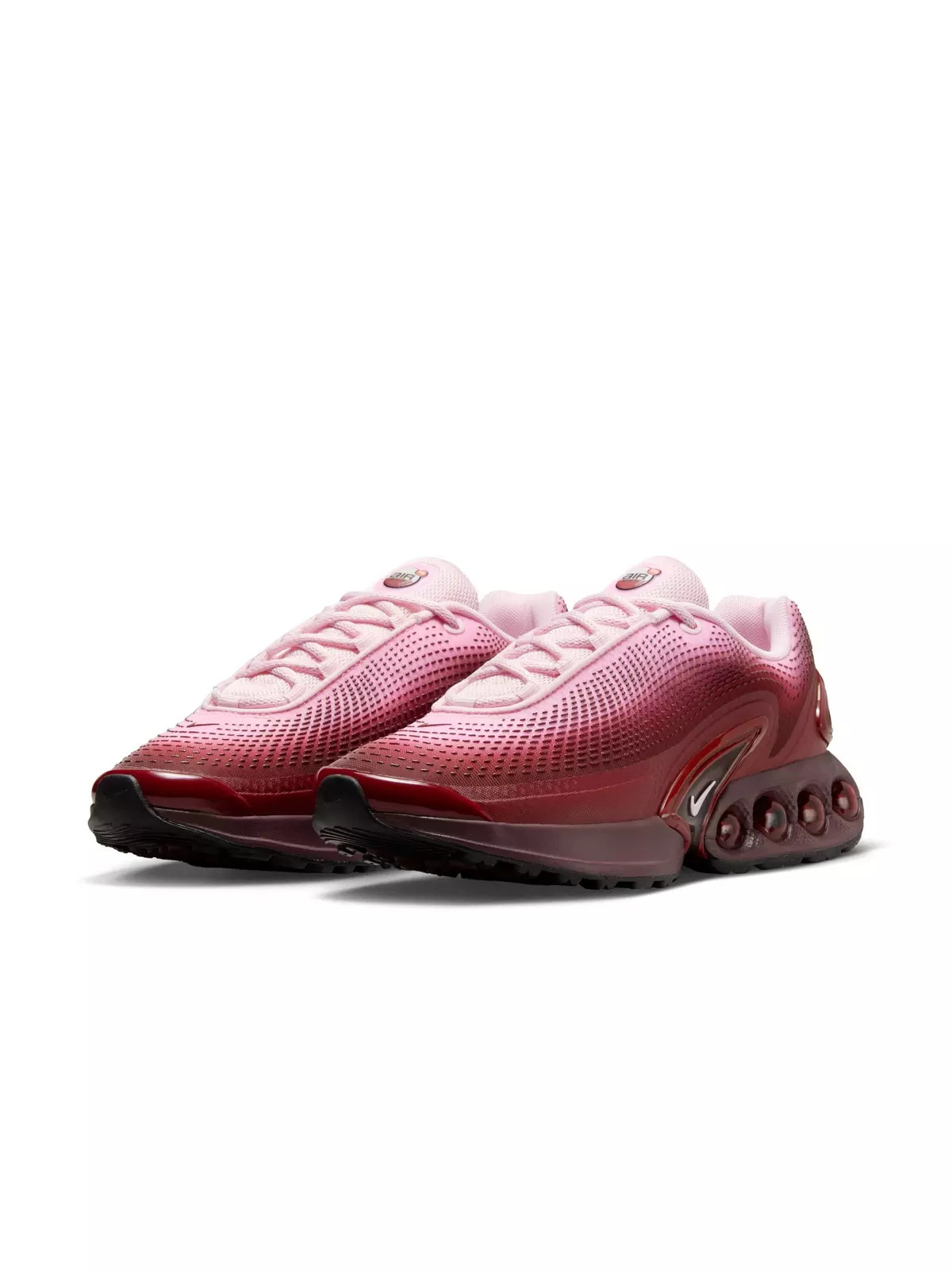 Air Max Dn "Team Red/Pink Foam/Burgundy Crush/Black" Women's Shoe - 5