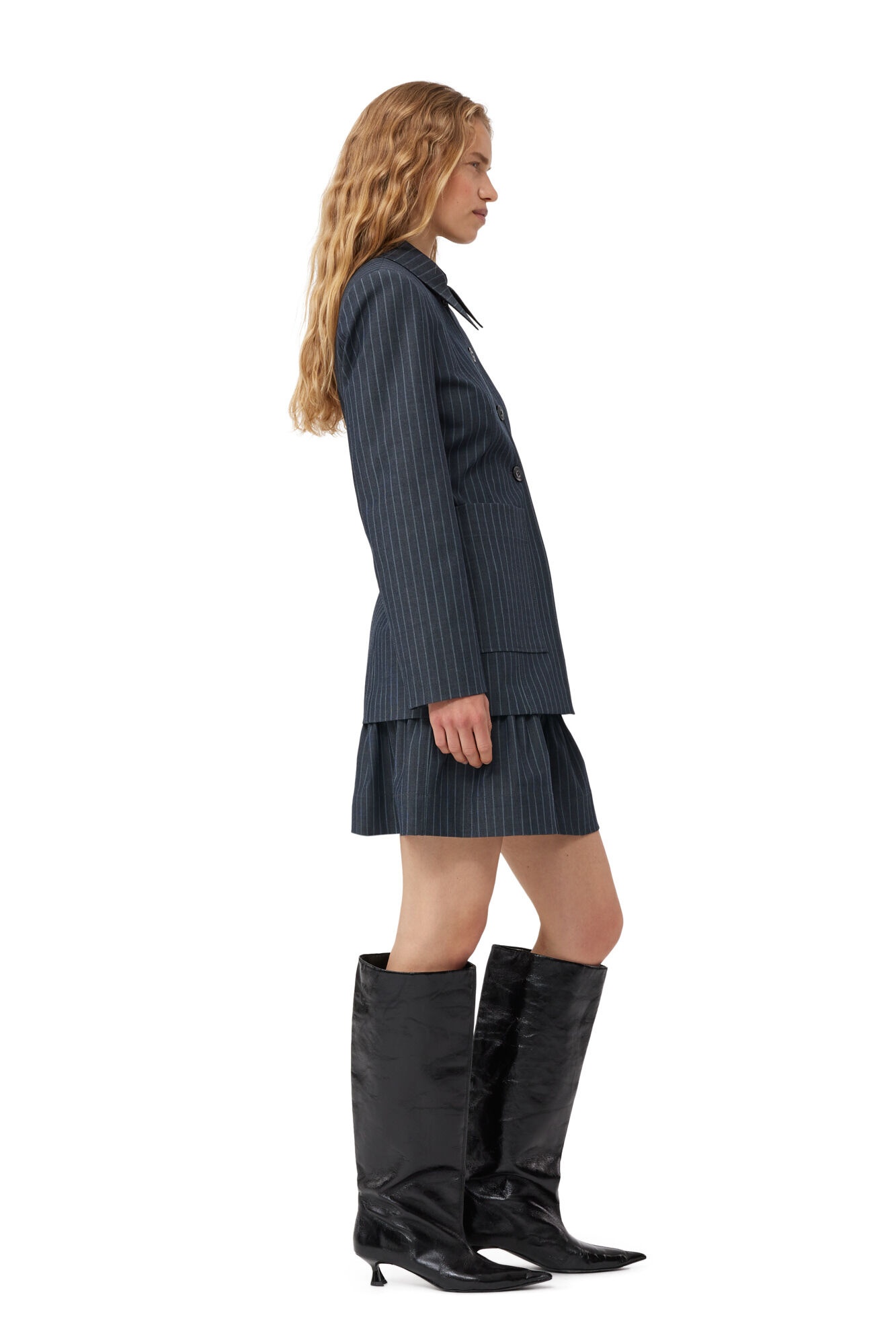 BLACK SOFT SLOUCHY KNEE-HIGH SHAFT BOOTS - 6