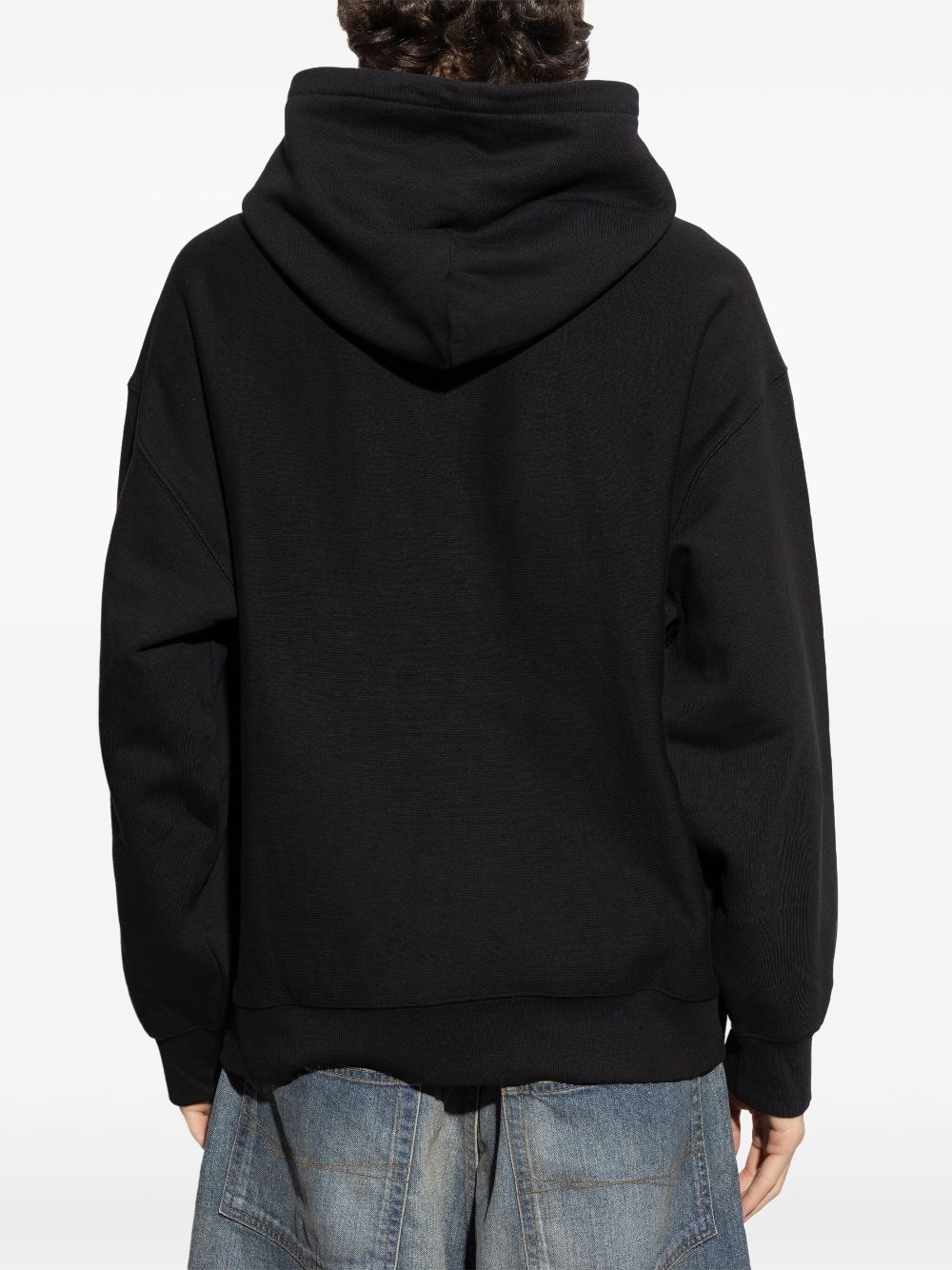 logo-embroidered hoodie - 3