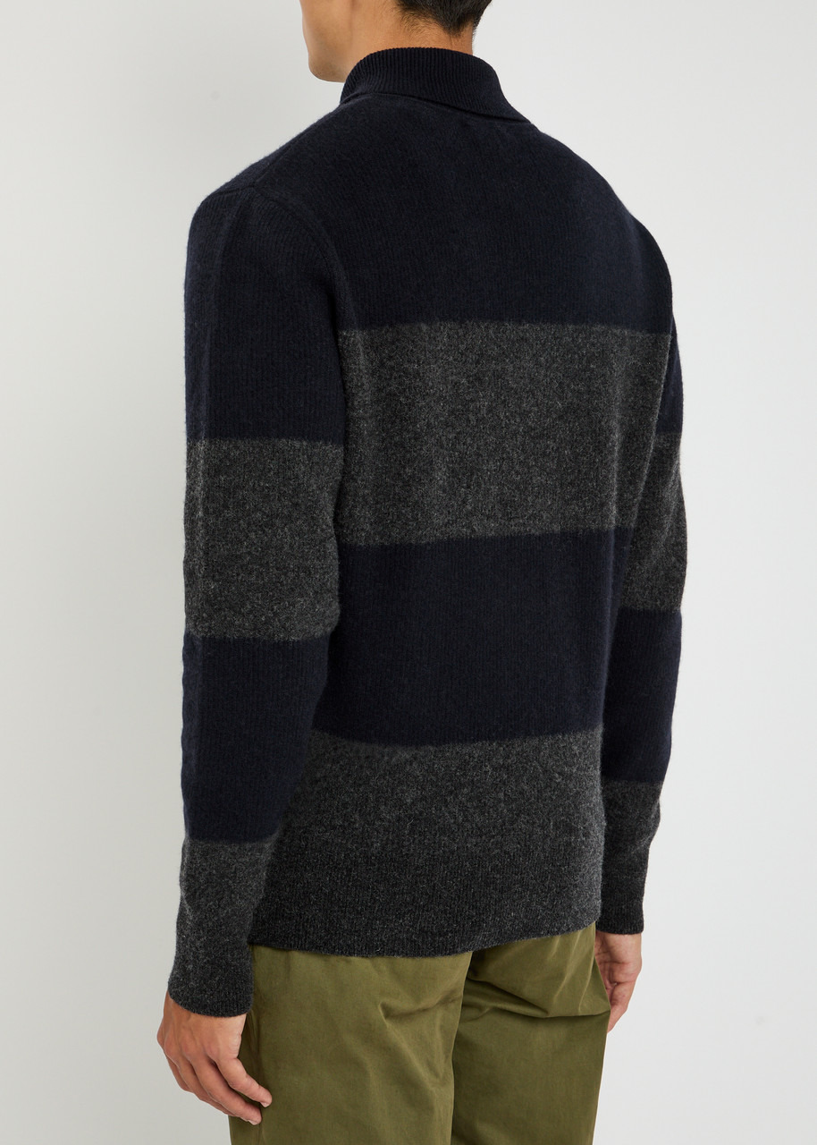 Oliver Spencer Paxton Striped-intarsia Wool Jumper - 3