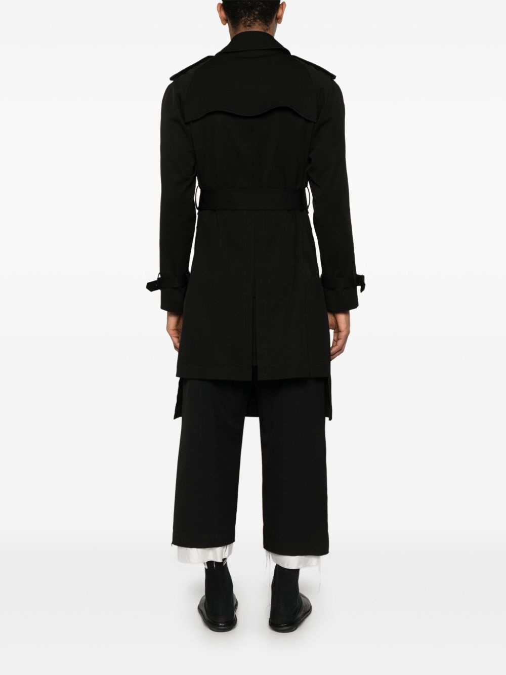 twill trench coat - 4