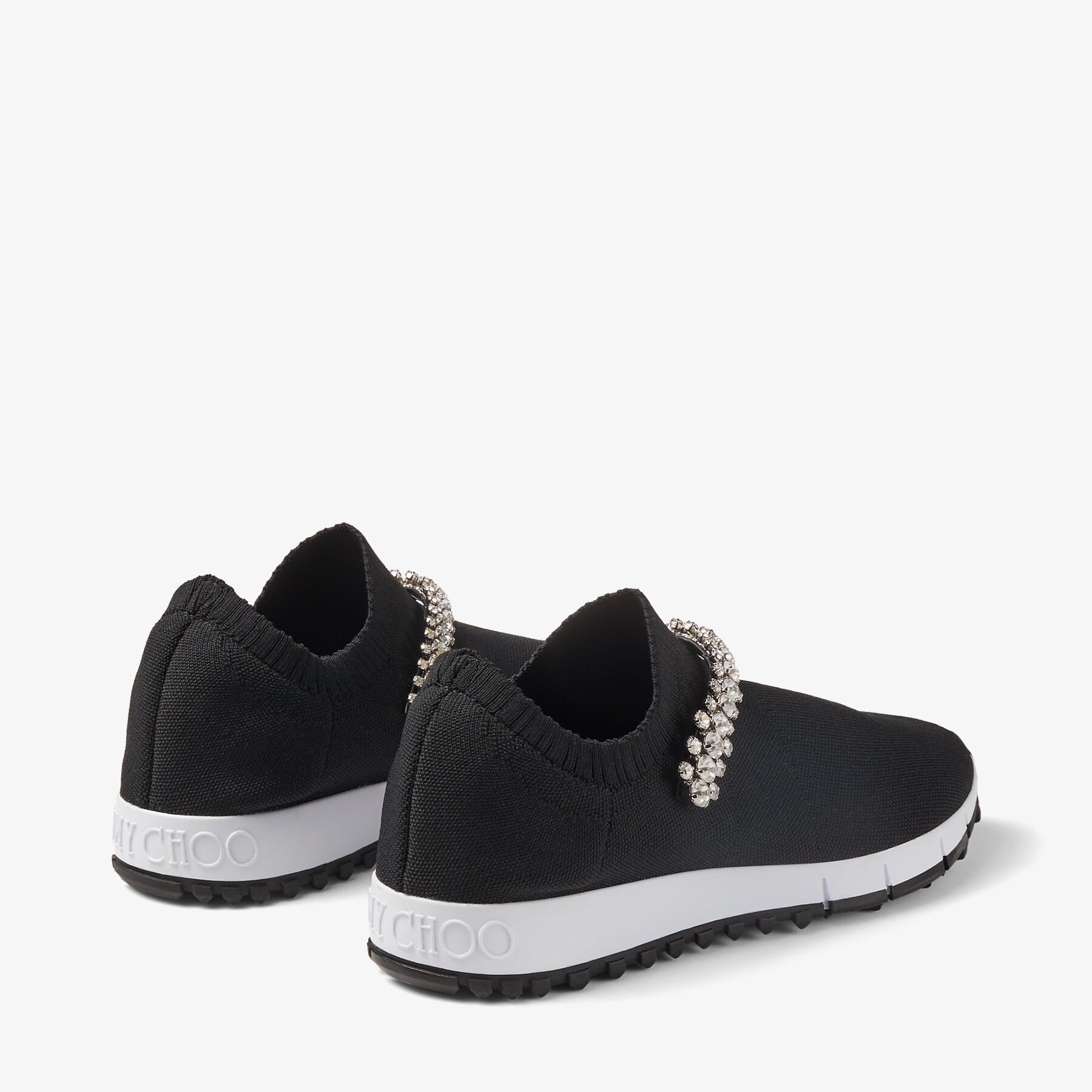 Verona
Black Knit Trainers with Crystal Embellishment - 6
