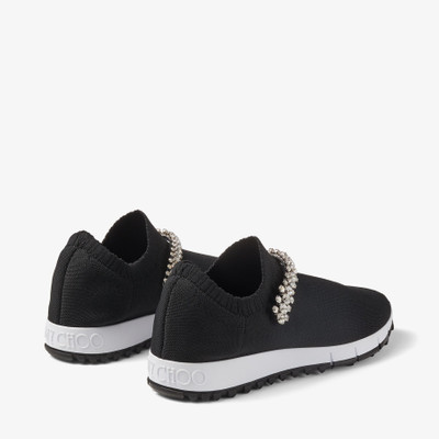 JIMMY CHOO Verona
Black Knit Trainers with Crystal Embellishment outlook