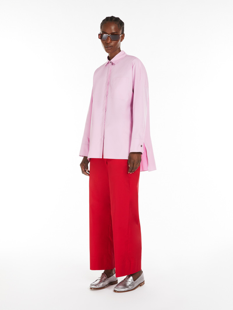 'S Max Mara ARGENTO Poplin drawstring trousers outlook