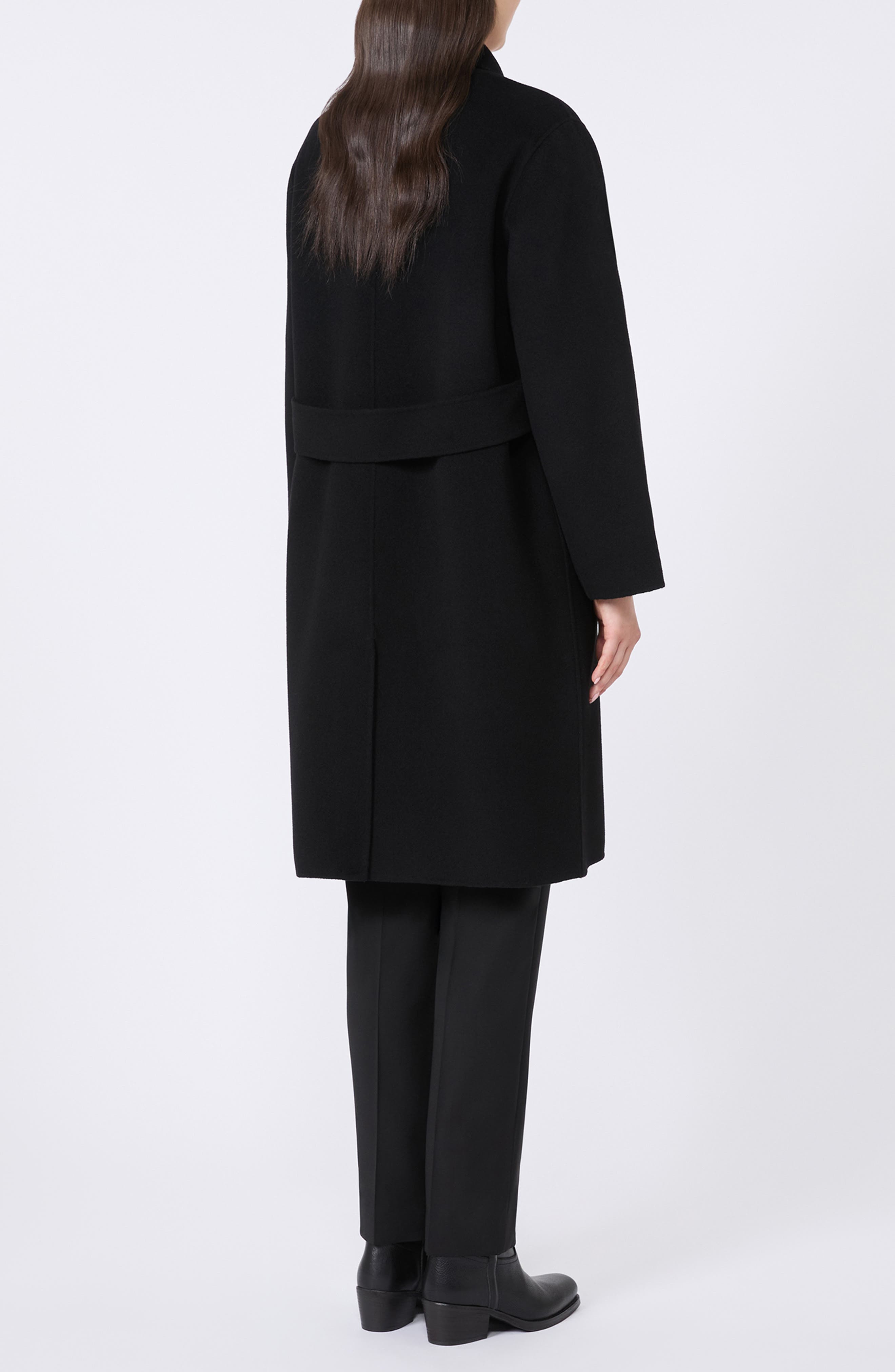 Weekend Max Mara Zenone Virgin Wool Coat in Black at Nordstrom - 2