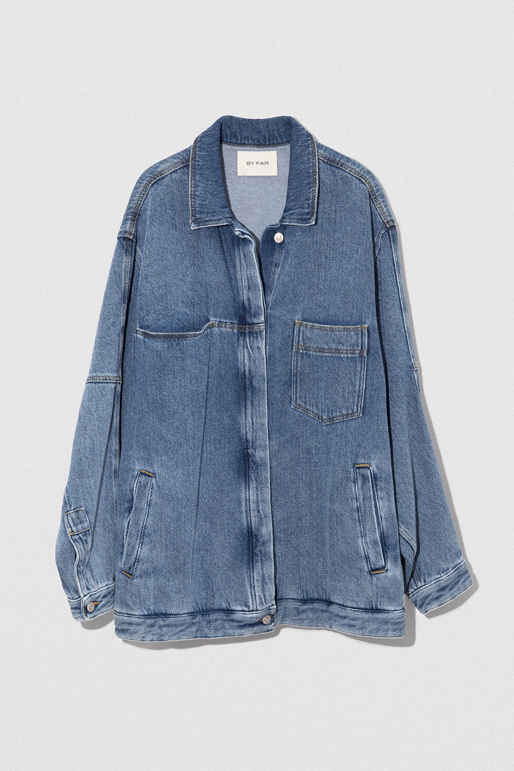 D DENIM OVERSIZE JACKET STONE WASH DENIM - 1