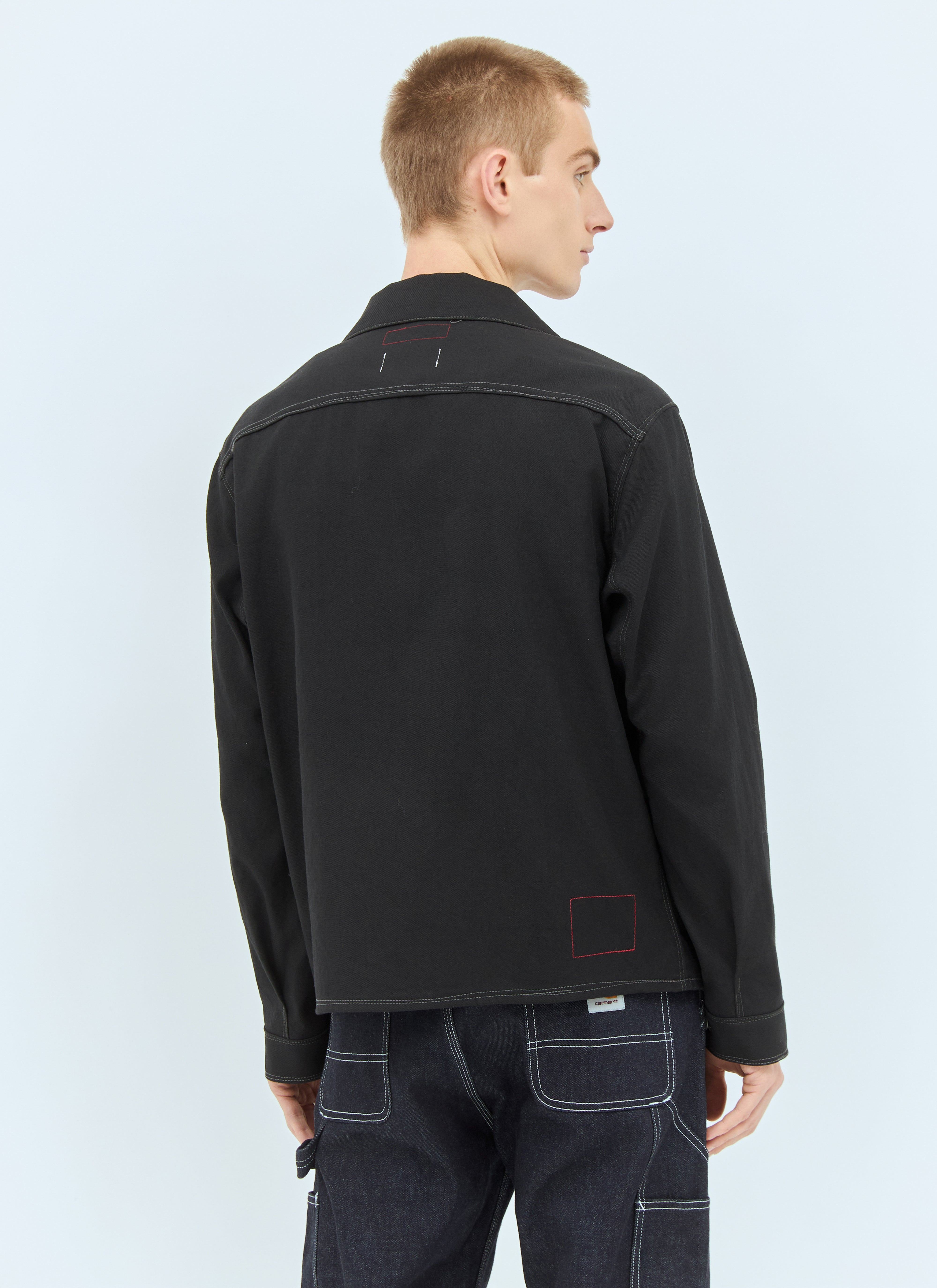 Junya Watanabe Men Topstitched Wool-Blend Jacket - 5