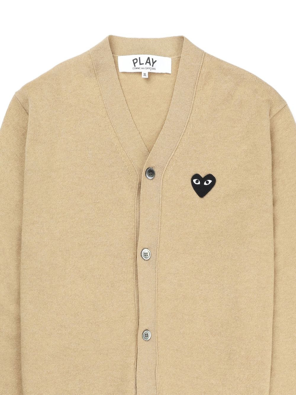 heart-patch cardigan - 2