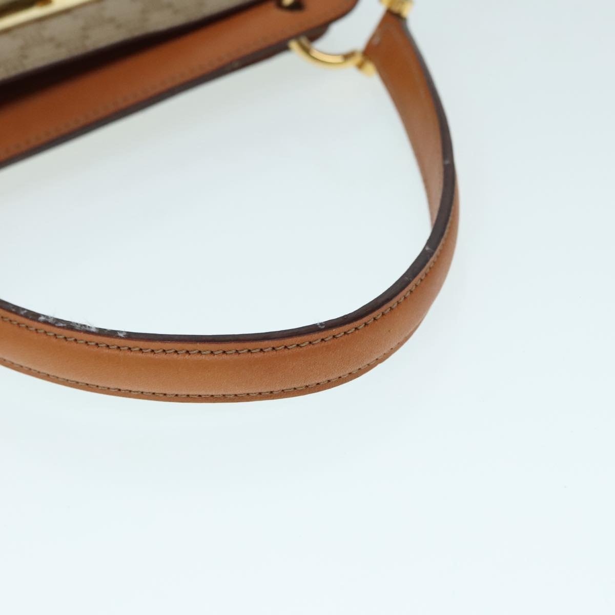 CELINE Macadam Canvas Hand Bag Beige Gold - 7