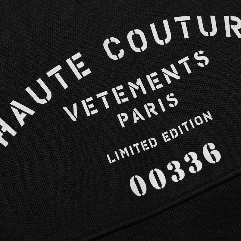 VETEMENTS VETEMENTS Haute Couture Oversized Hoody outlook