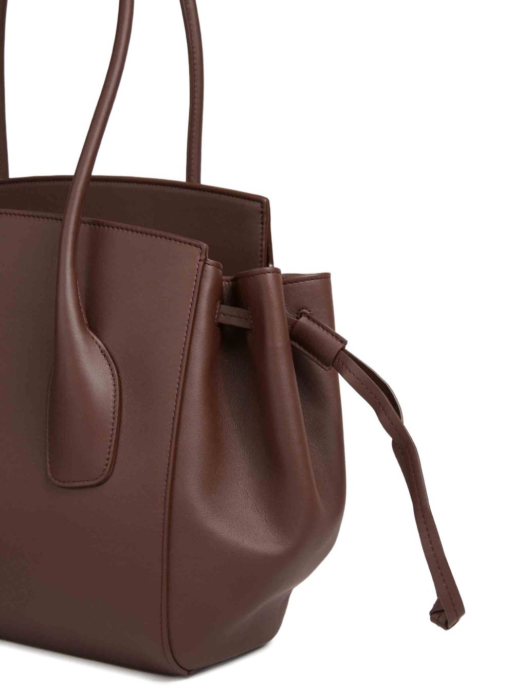 Voyage drawstring leather tote bag - 5