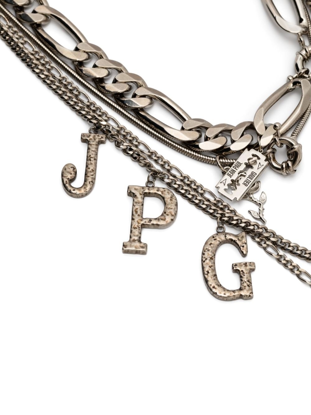 multi-chain charm-detail necklace - 3
