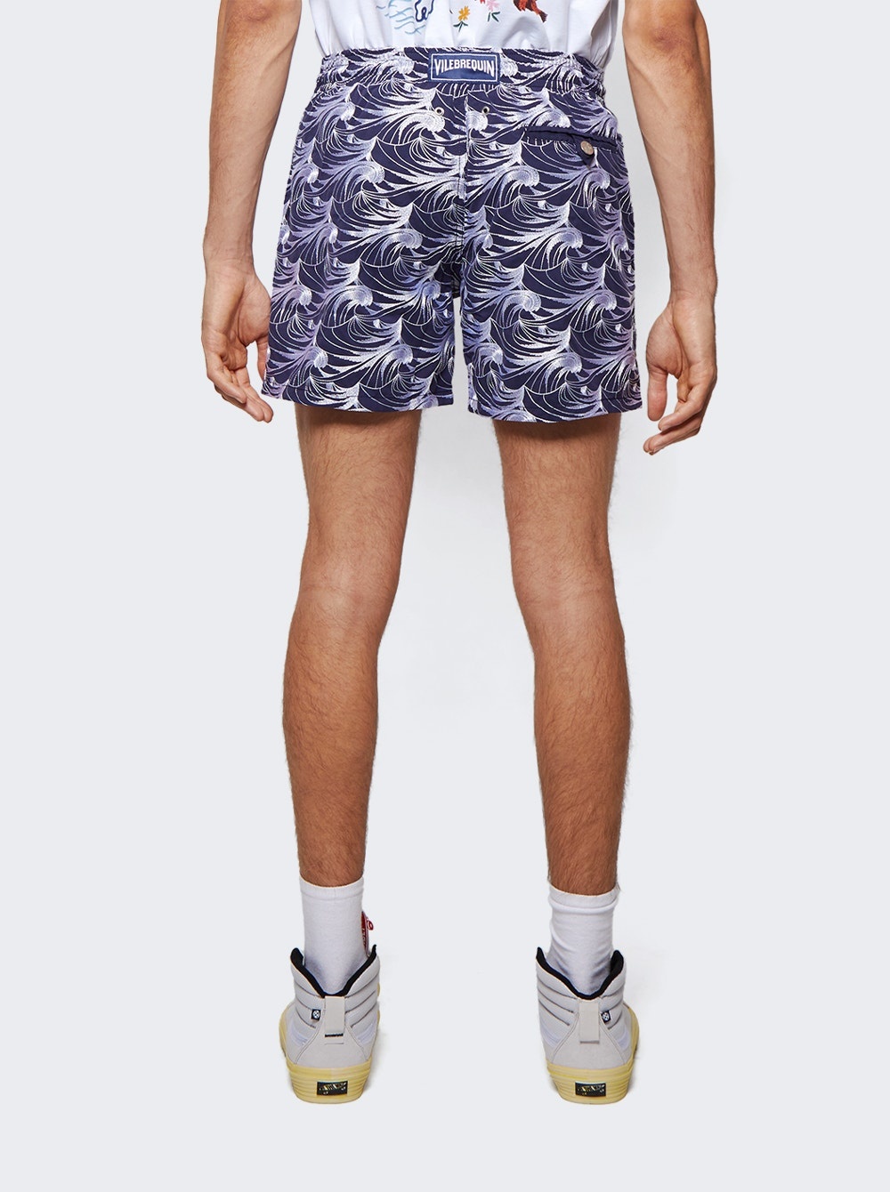 Waves Swim Trunks Blue - 5