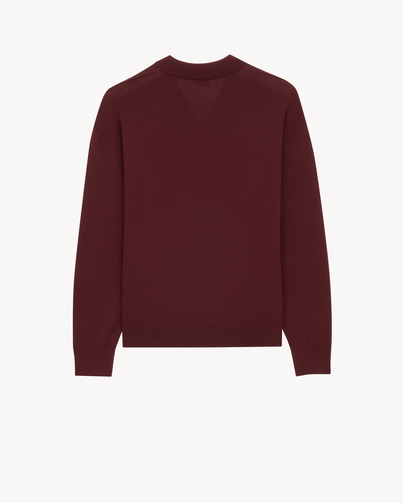 SAINT LAURENT V-NECK SWEATER IN WOOL outlook