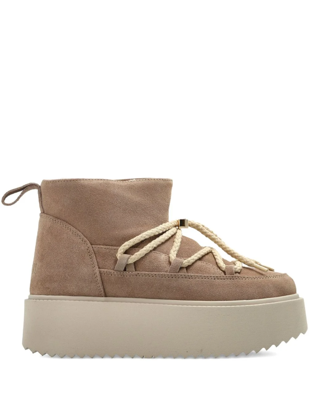 lace-up platform boots - 1