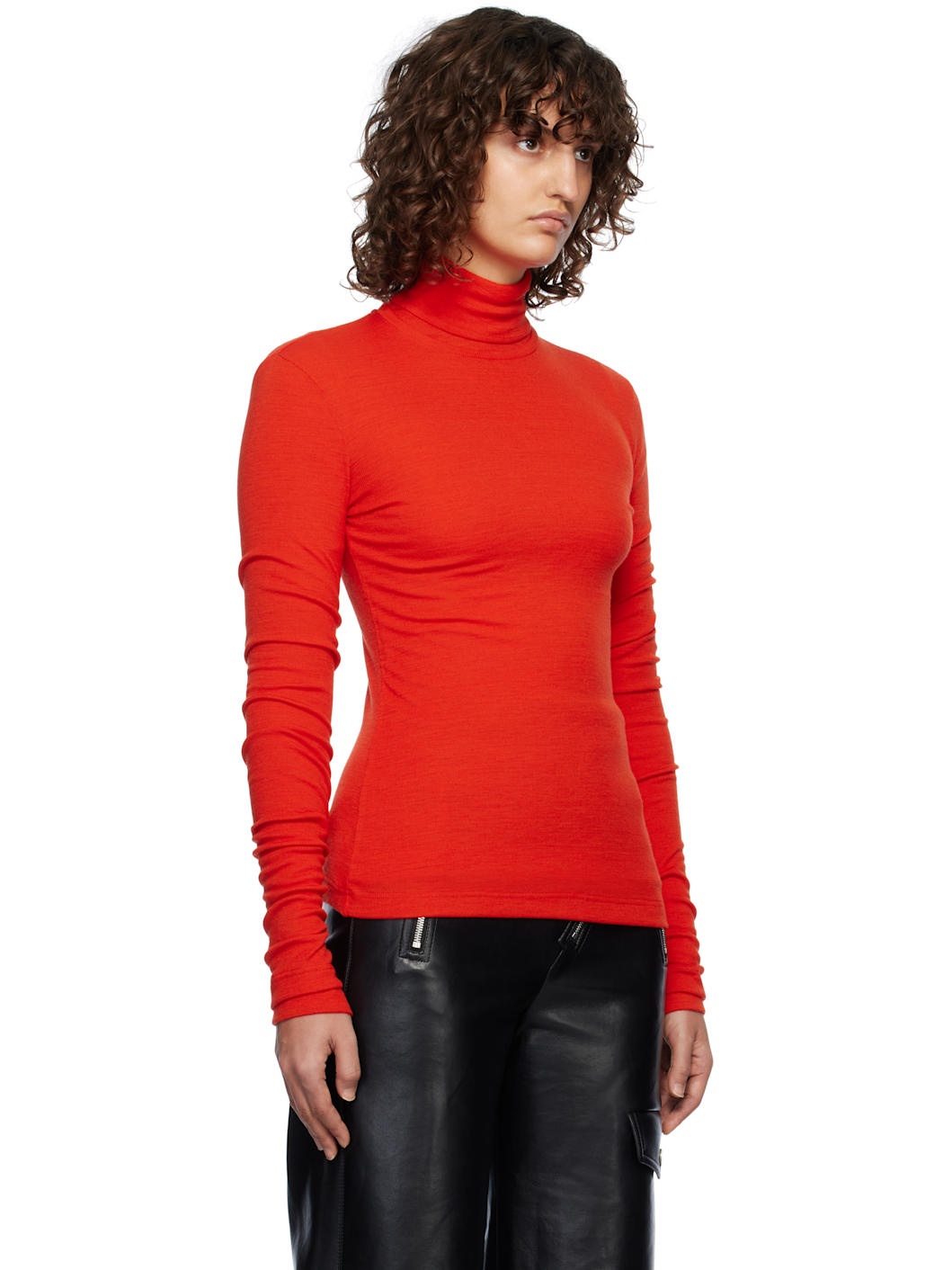 Red Layered Turtleneck - 2
