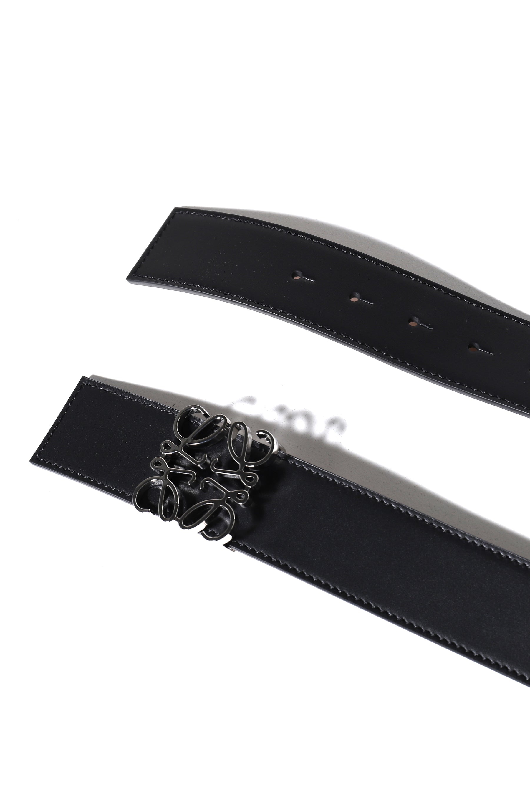 REVERSIBLE ANAGRAM BELT 4CM / BLK TAN PALADDIUM - 3