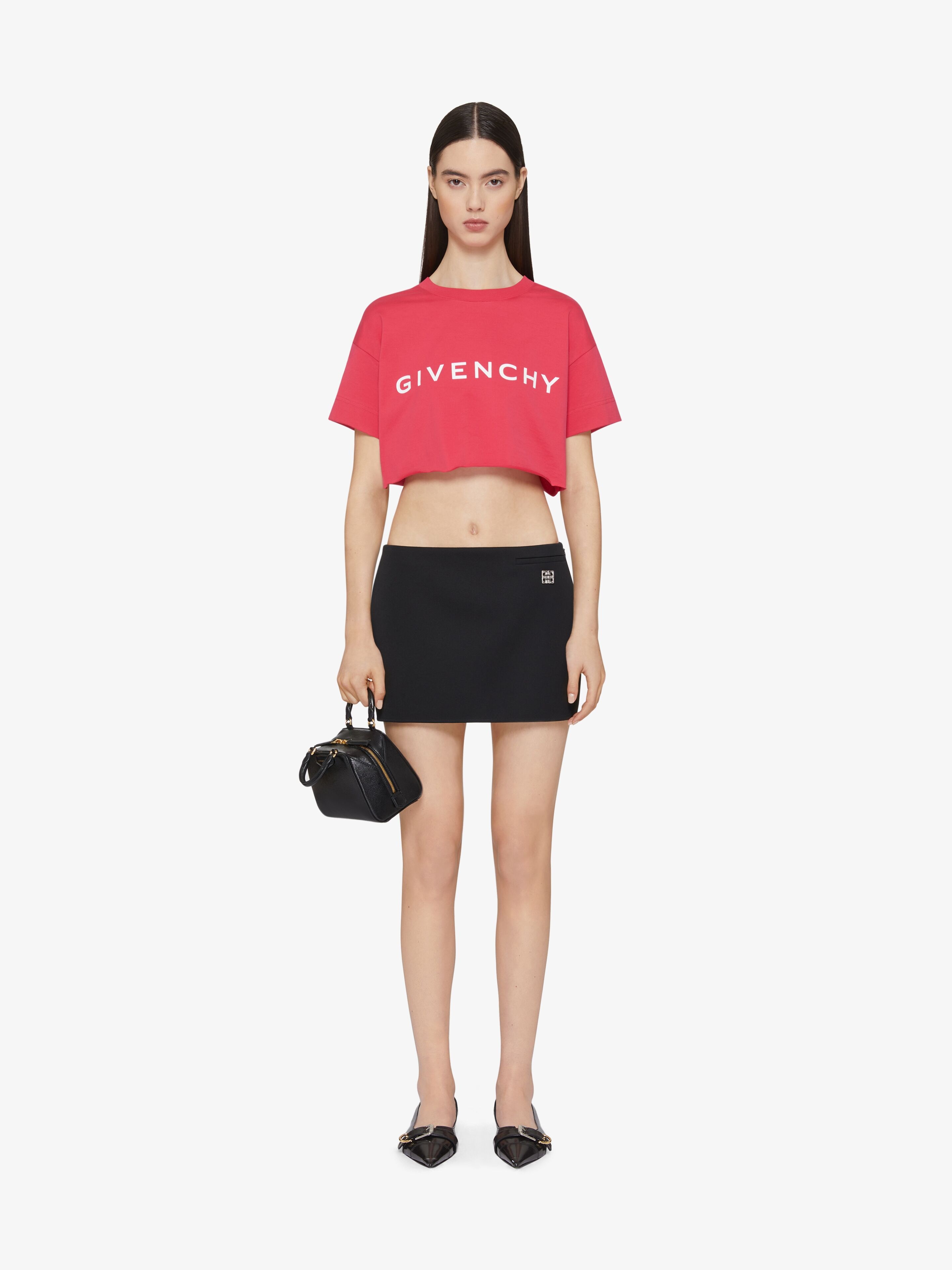 GIVENCHY ARCHETYPE CROPPED T-SHIRT IN COTTON - 3