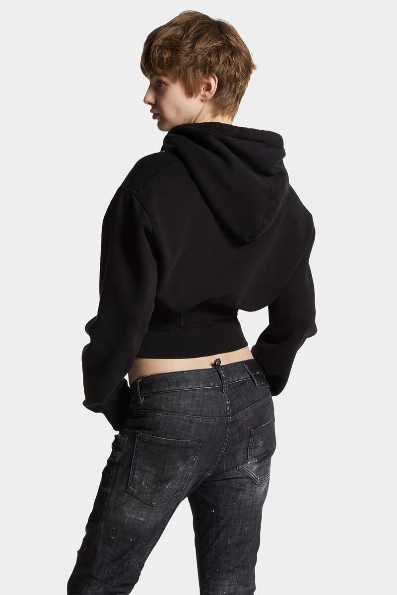 SUPERNEGATIVE DYED WAIST-TIGHT HOODIE - 4