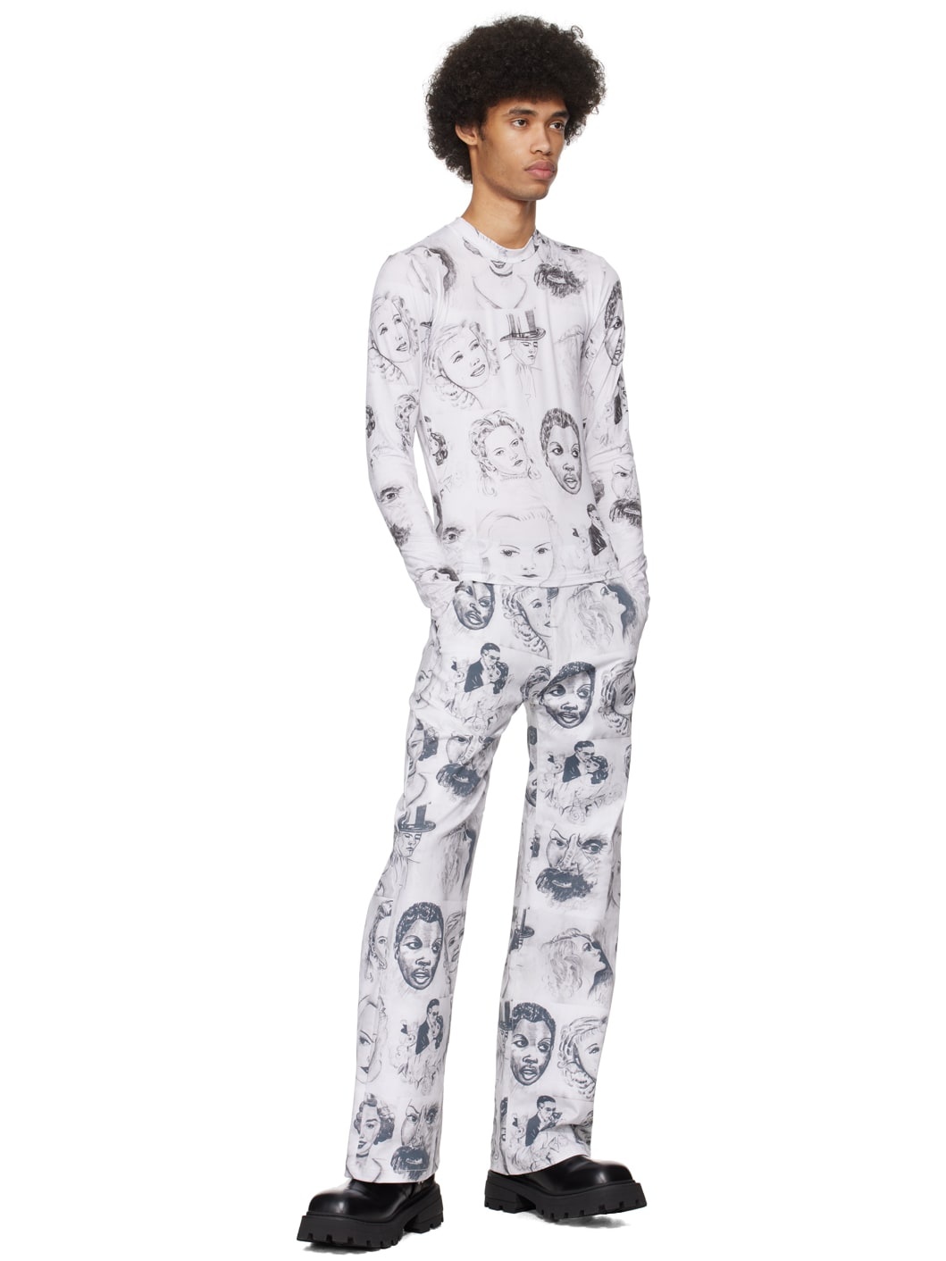 White Body Shop Long Sleeve T-Shirt - 4