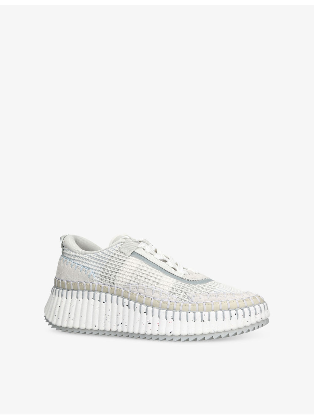 Nama Mesh and Suede Low-Top Trainers - 3