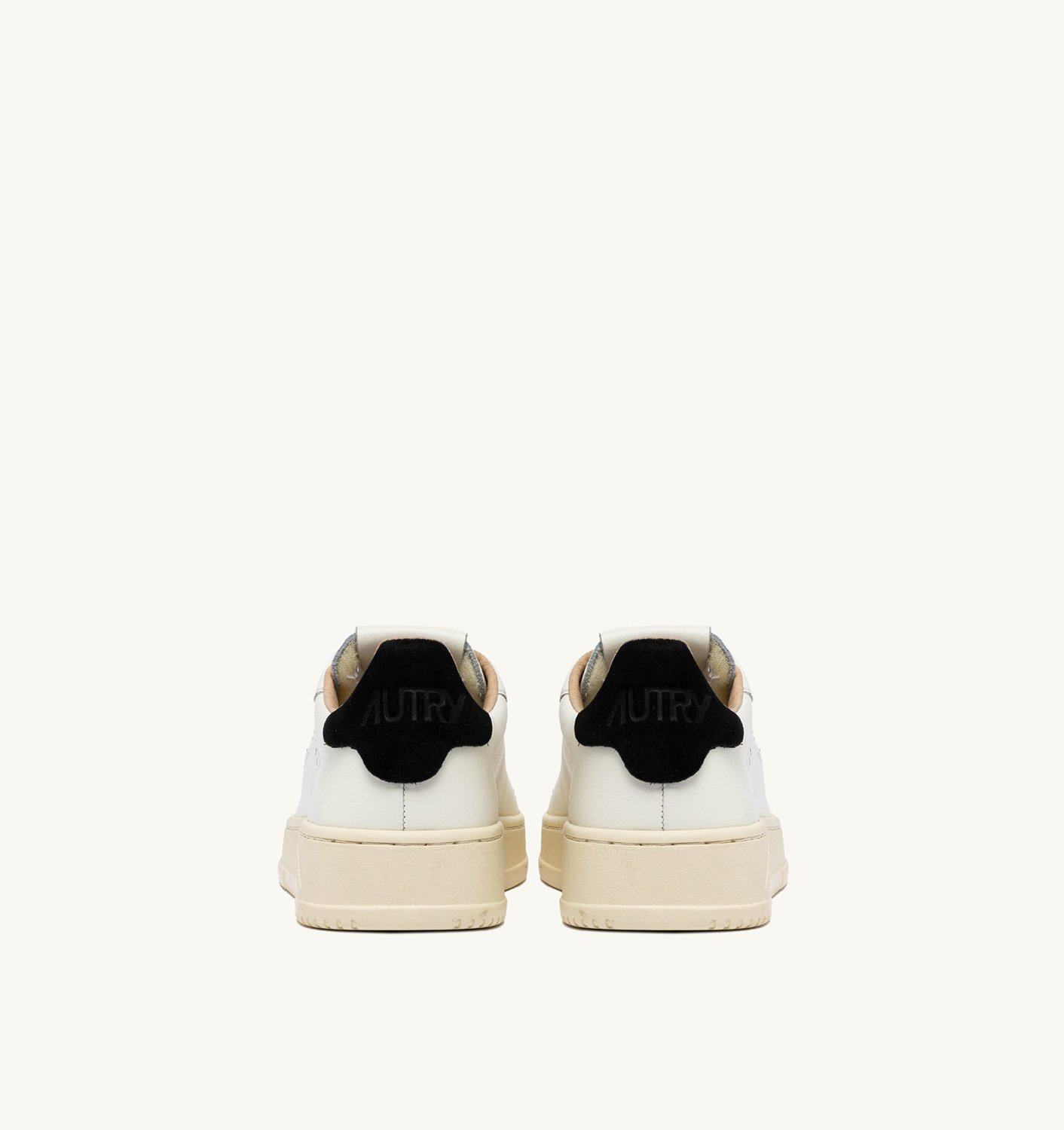 DALLAS LOW SNEAKERS IN WHITE AND BLACK LEATHER - 3