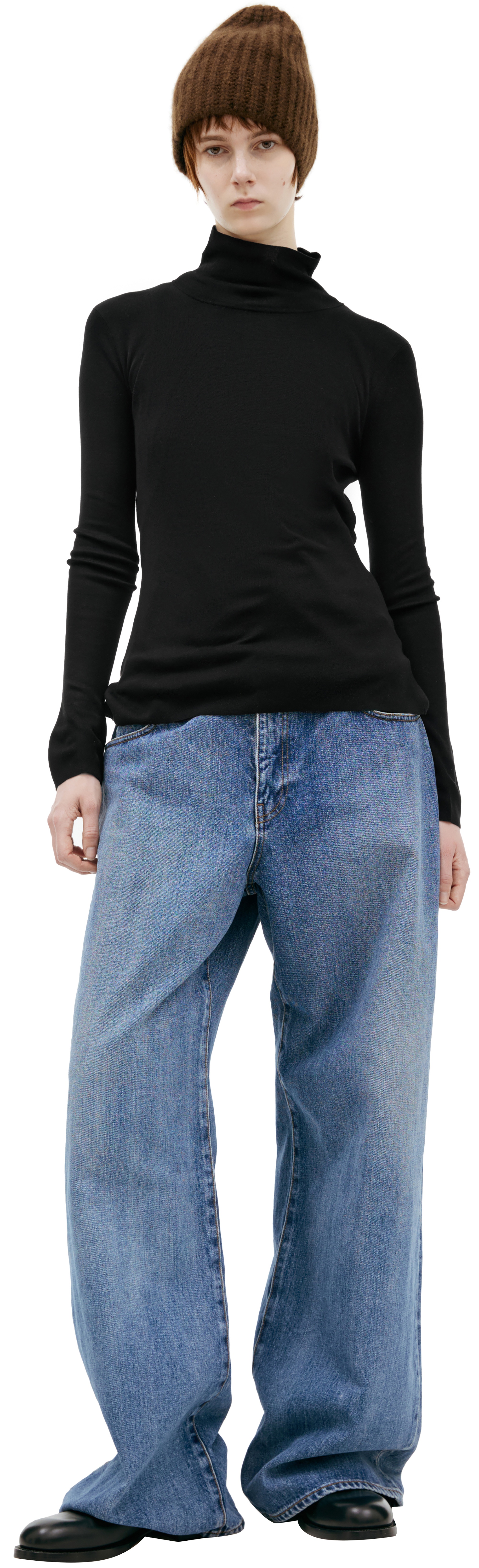 BASIC SILK TURTLENECK - 1
