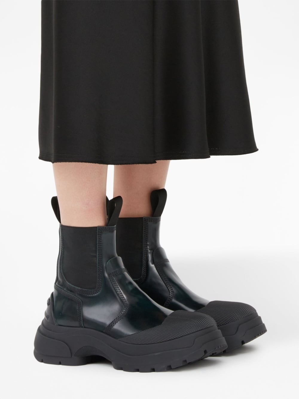 elasticated-panel ankle boots - 6