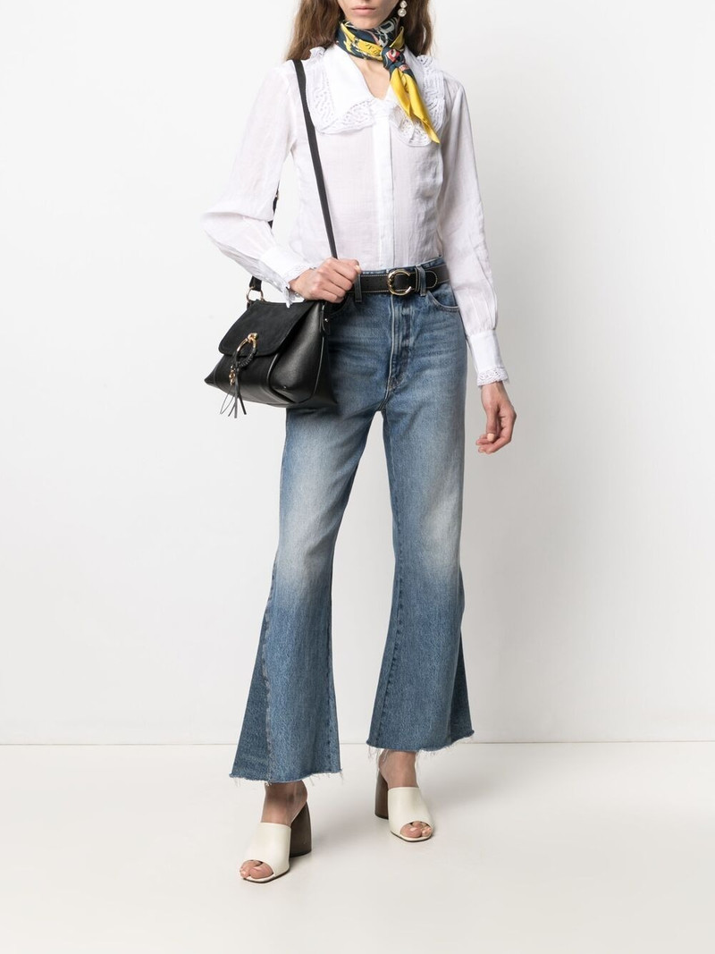 FRAME lace-detailed concealed shirt outlook