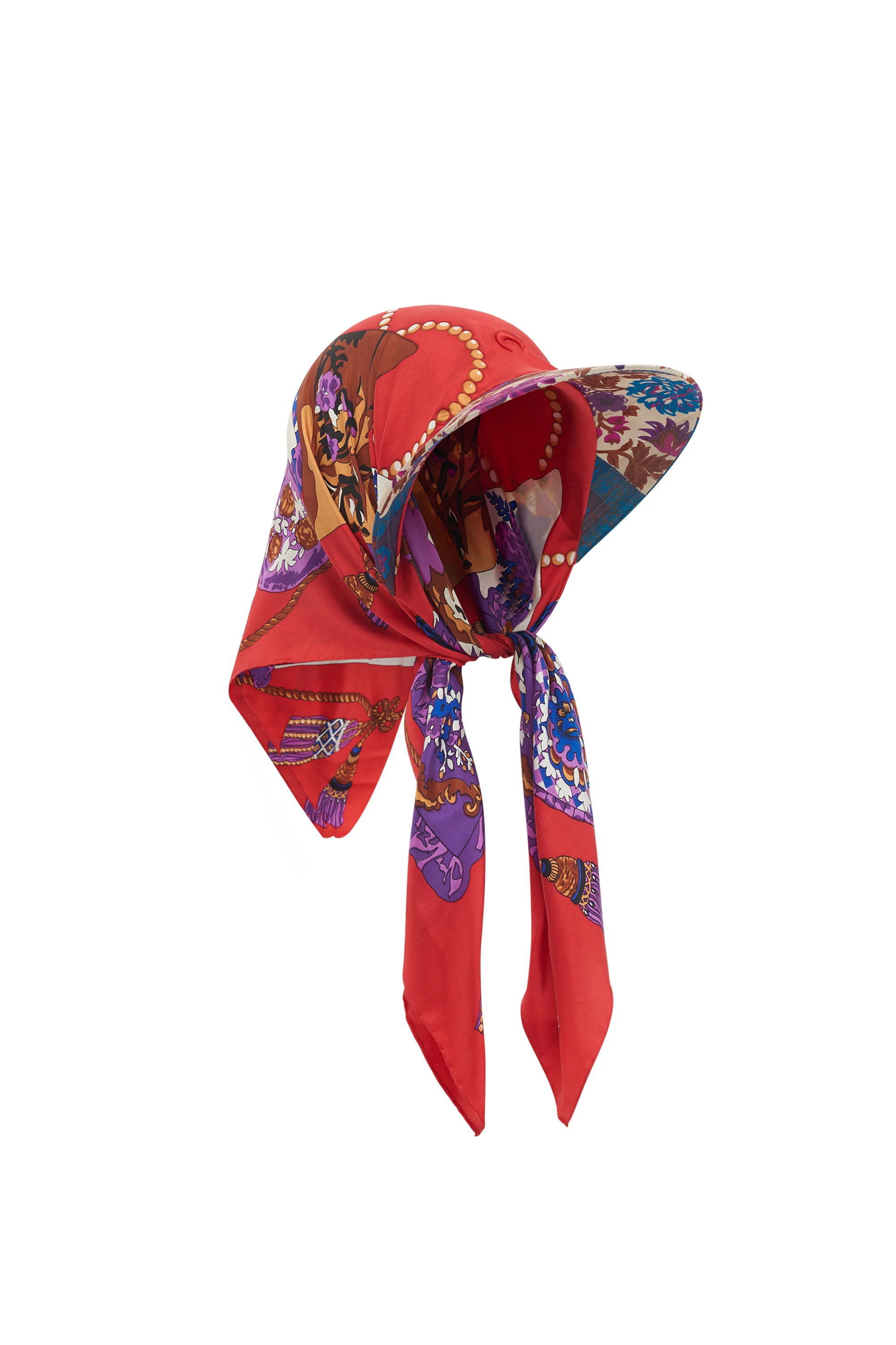 Regenerated Silk Scarves Veiled Cap - 1
