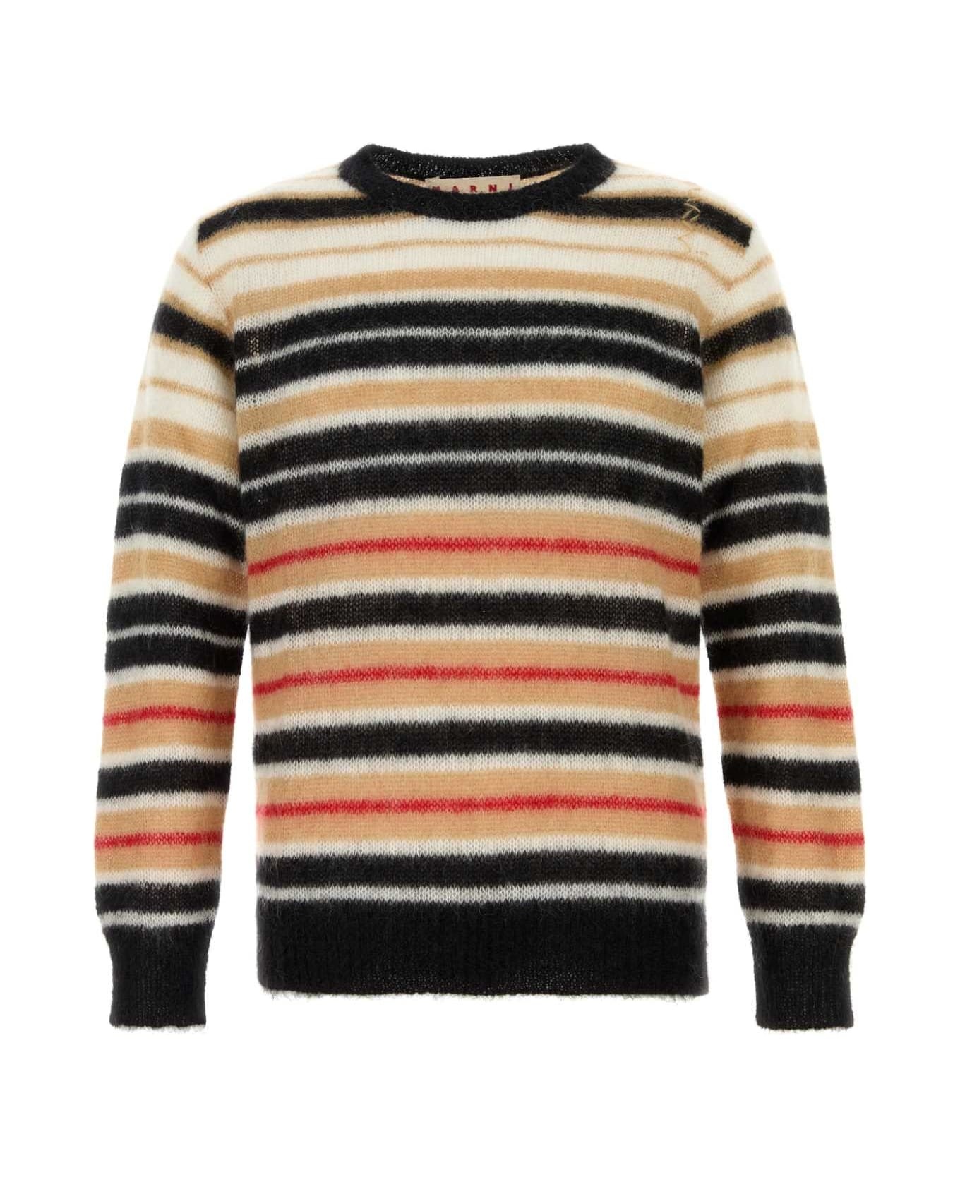 Embroidered Mohair Blend Sweater - 1