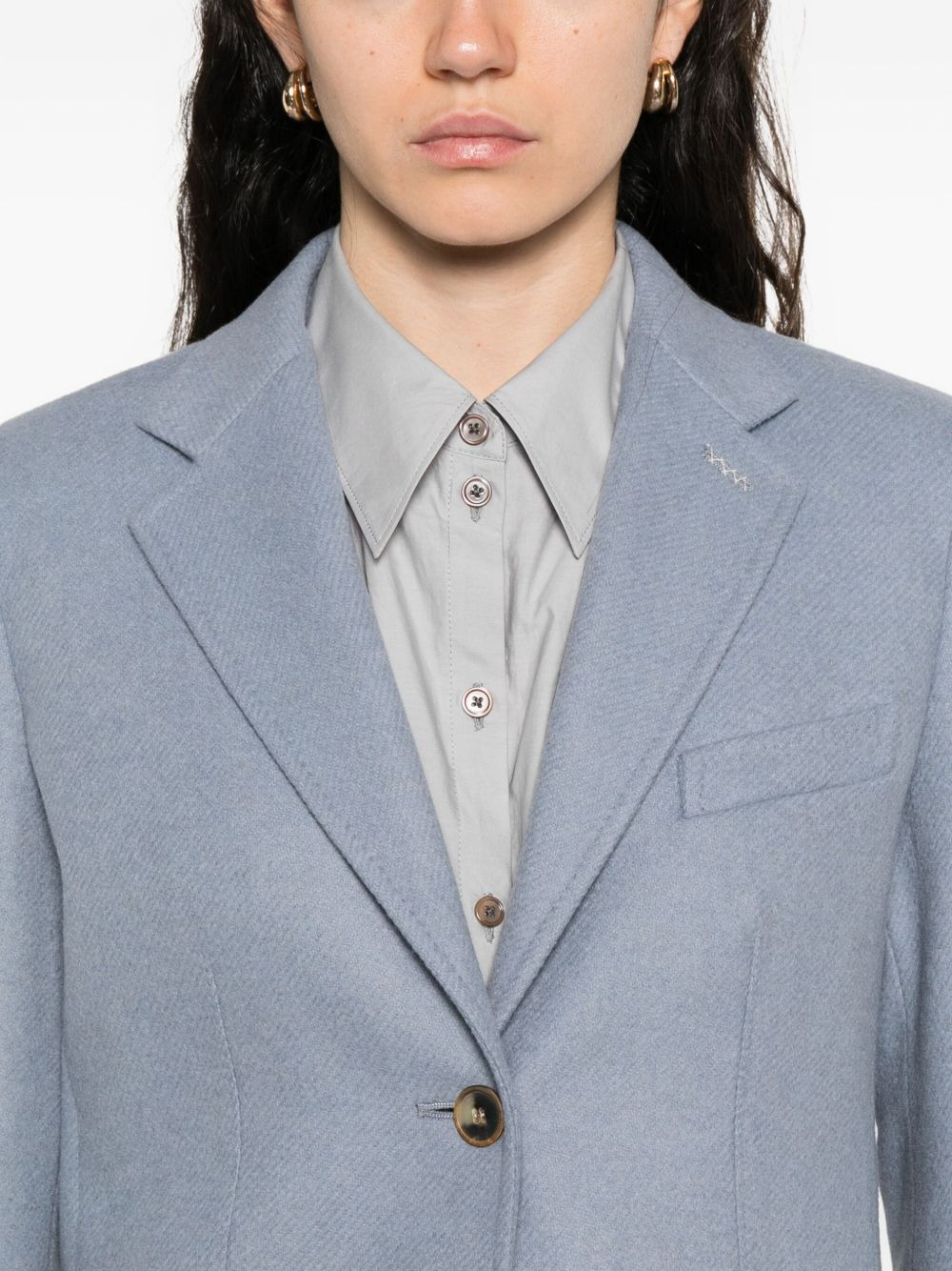 single-breasted blazer - 5