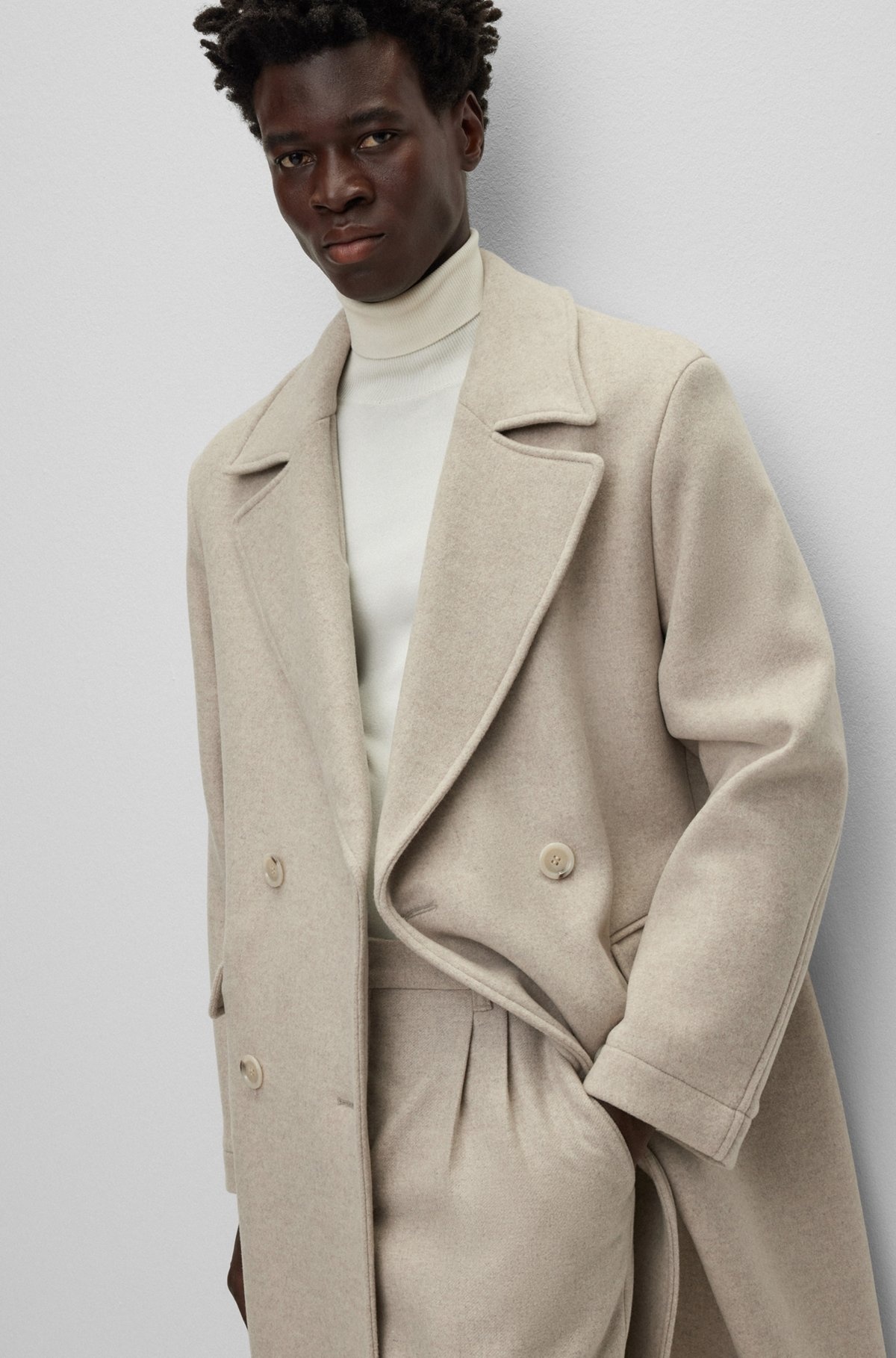 ALL-GENDER RELAXED-FIT COAT IN WOOL - 7