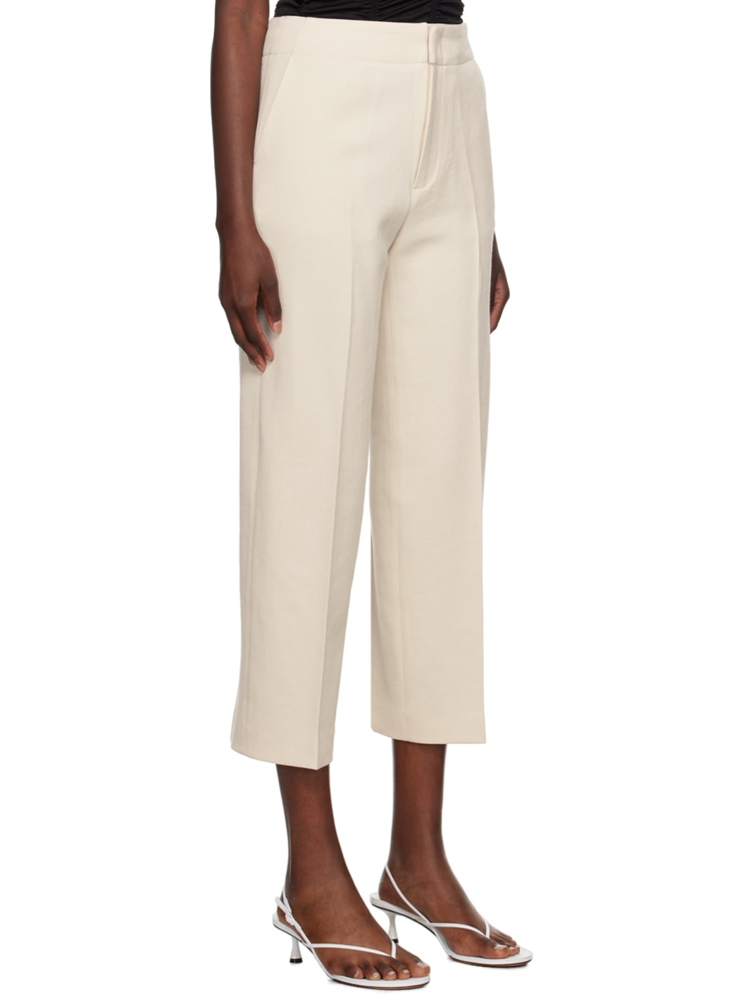 Beige Cheval Trousers - 2