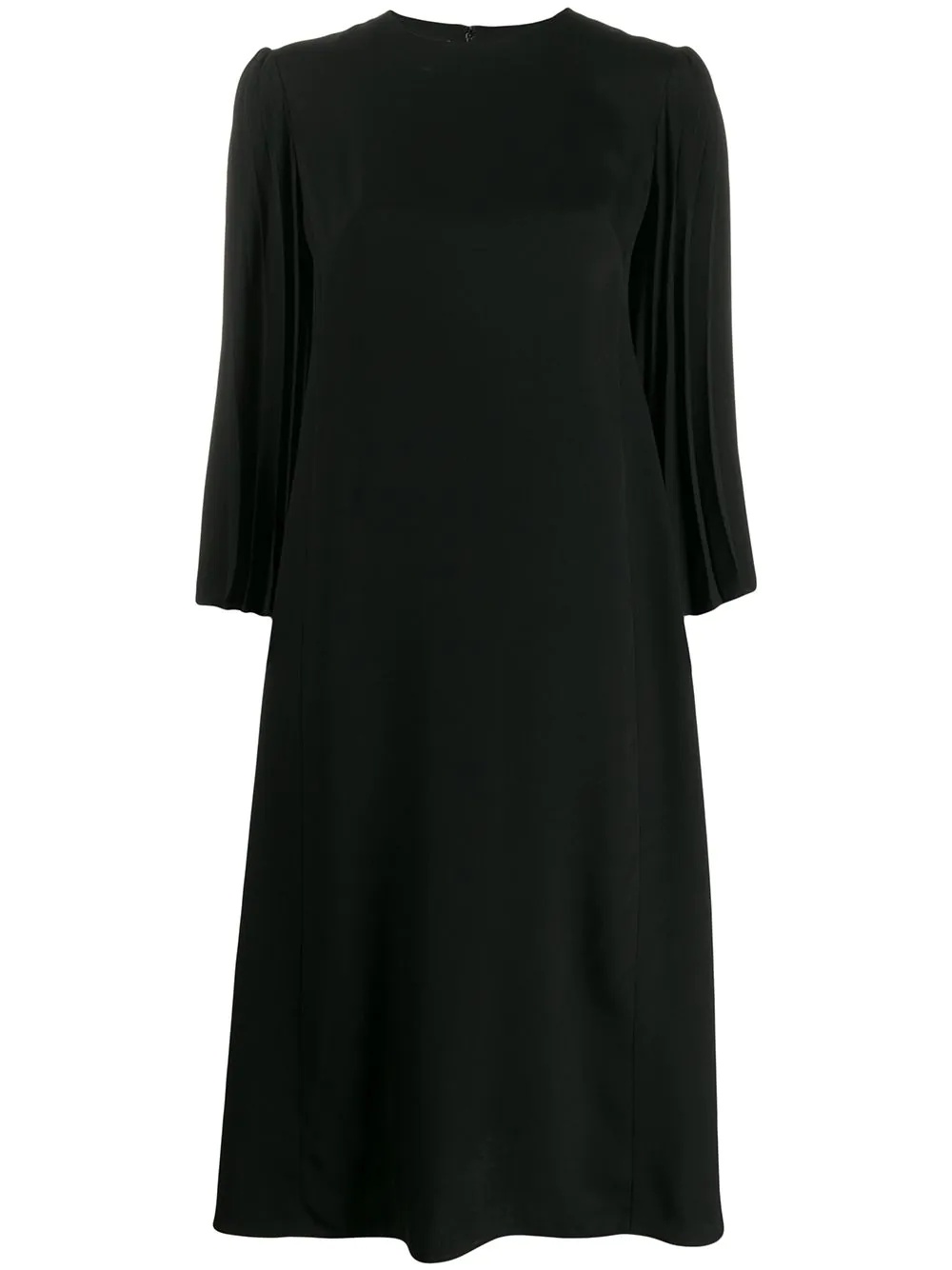 double-faced pleated dress - 1