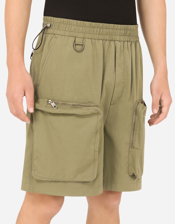 Cotton cargo shorts - 4