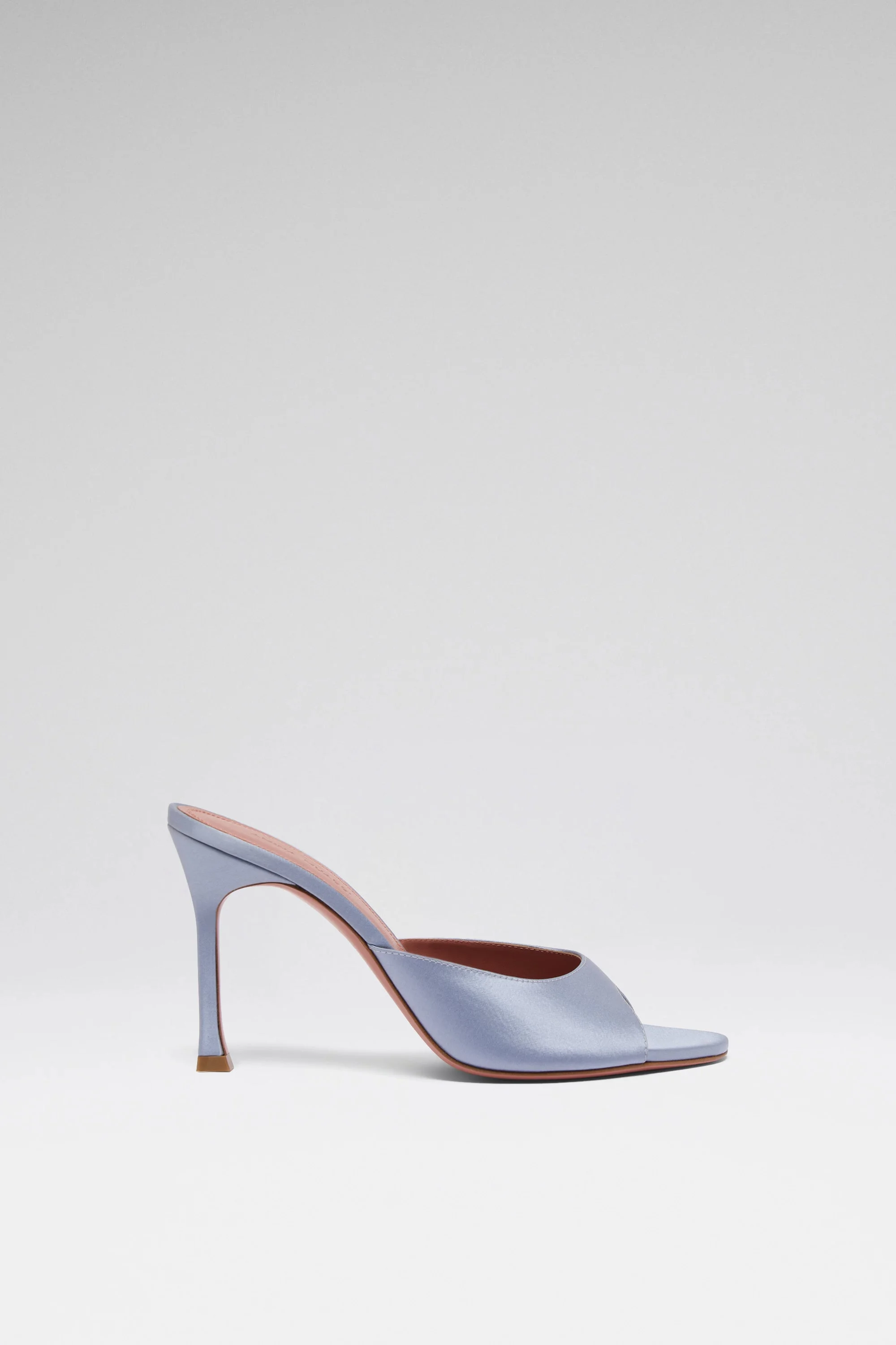 ALEXA SLIPPER 95 LAVENDER GREY SATIN - 1