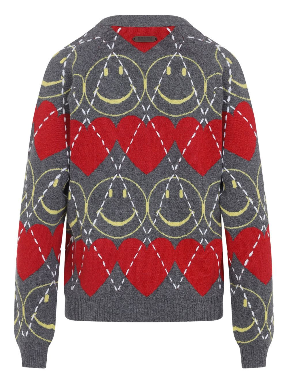 smiley-heart cardigan - 2