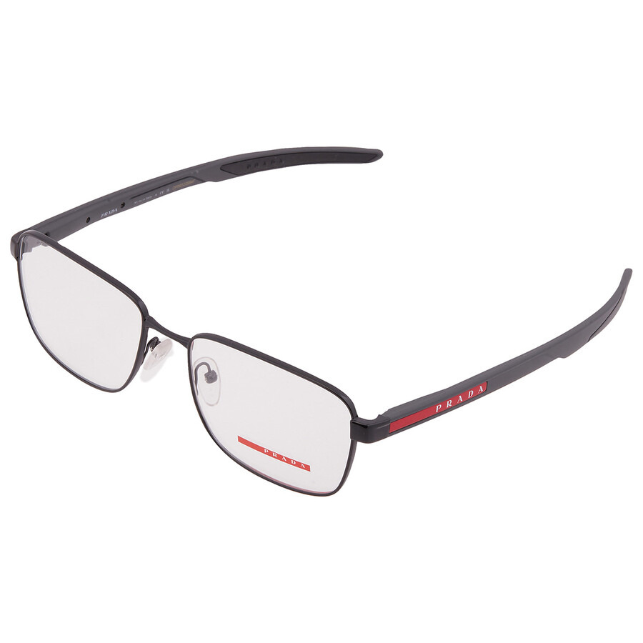 Prada Linea Rossa Demo Rectangular Men's Eyeglasses PS 54OV 1BO1O1 57 - 3