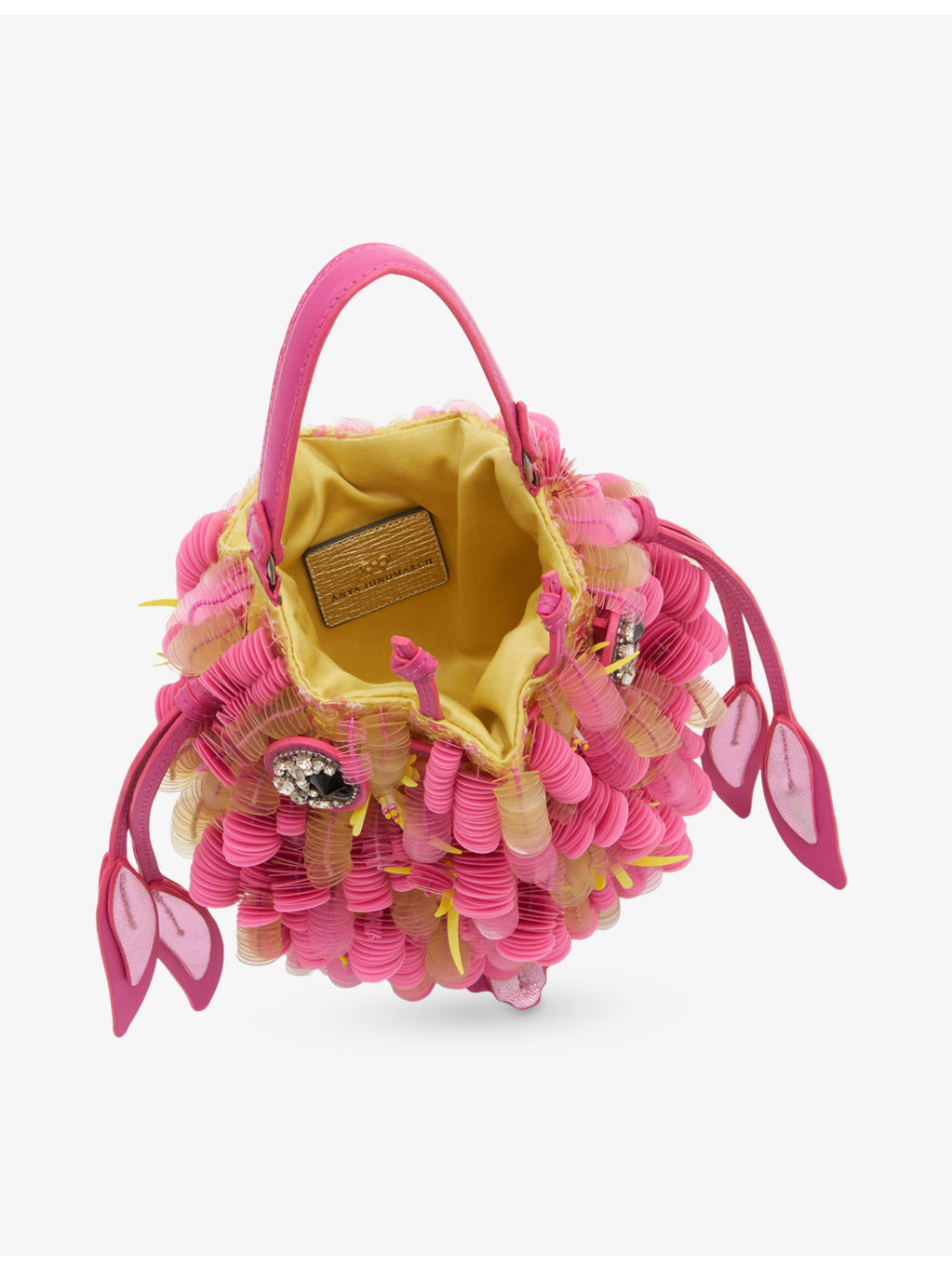 Tropical Fish Satin And Leather Cross-Body Bag - 3