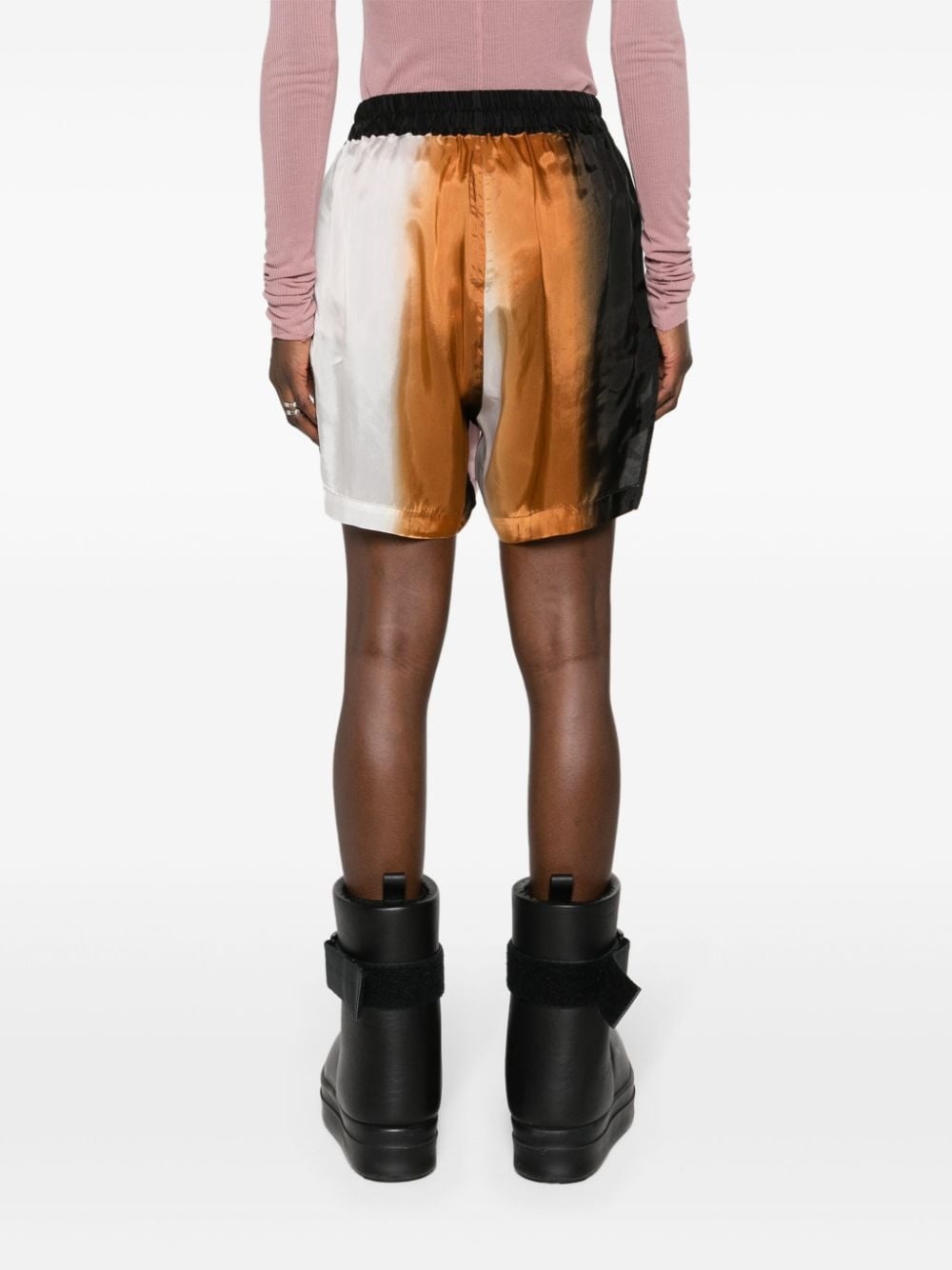 gradient-effect wide-leg shorts - 4