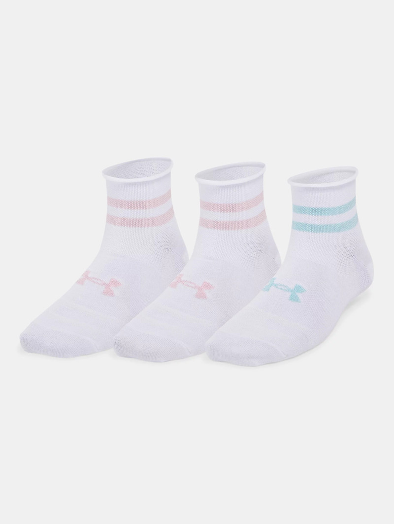 Women's UA Essential 3-Pack Quarter Socks 3